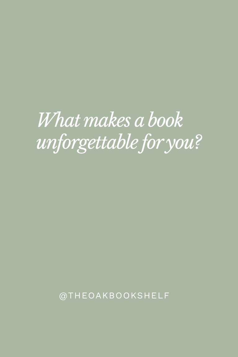 What makes a book unforgettable quote graphic